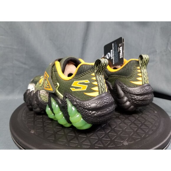 Skechers Skech-O-Saurus Light-Up Kids Size 2.5 Brand New In Box !! - Picture 6 of 11